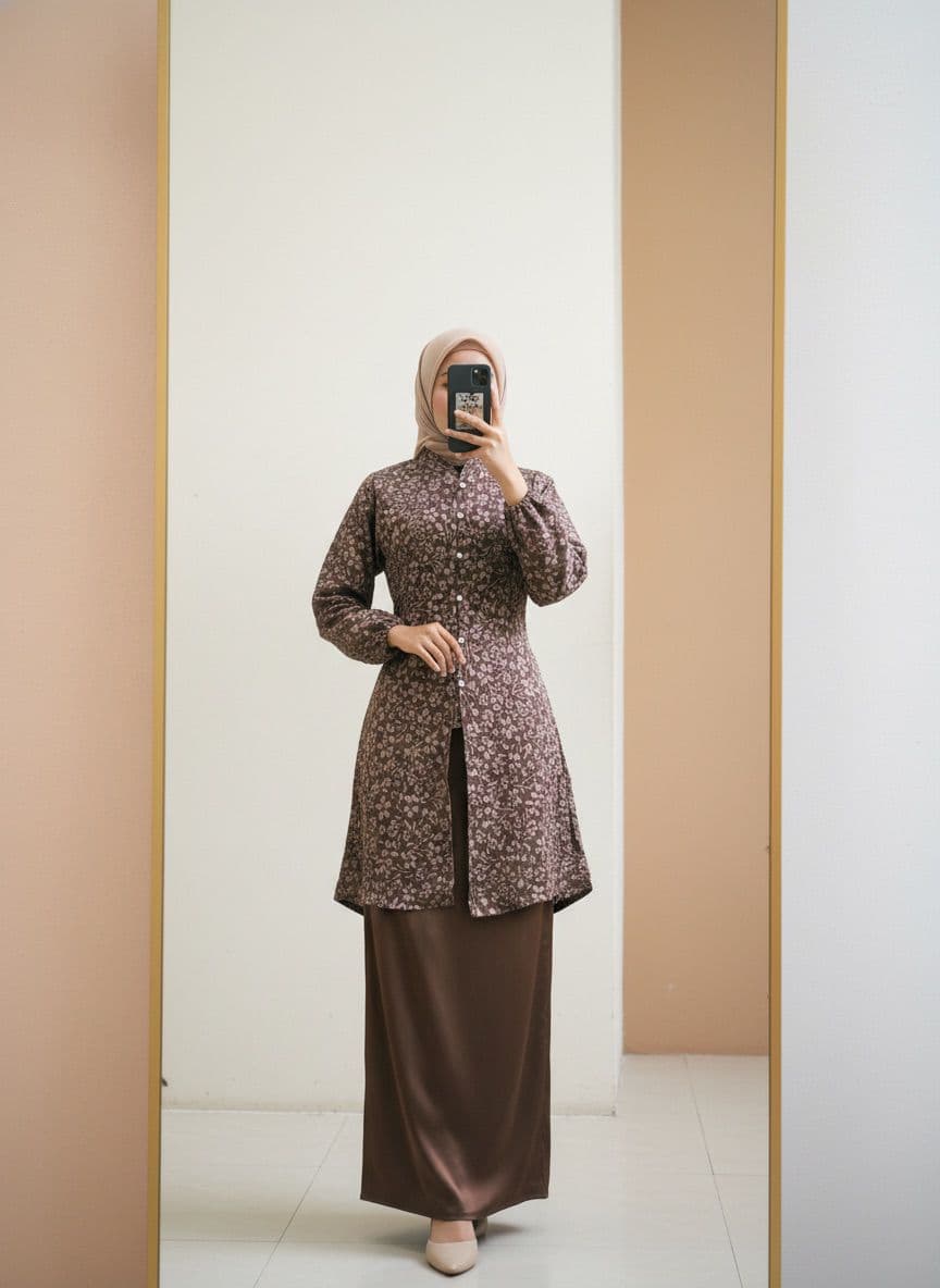 PIAMOUR Tunik Raya Baju Kondangan Lebaran view 3