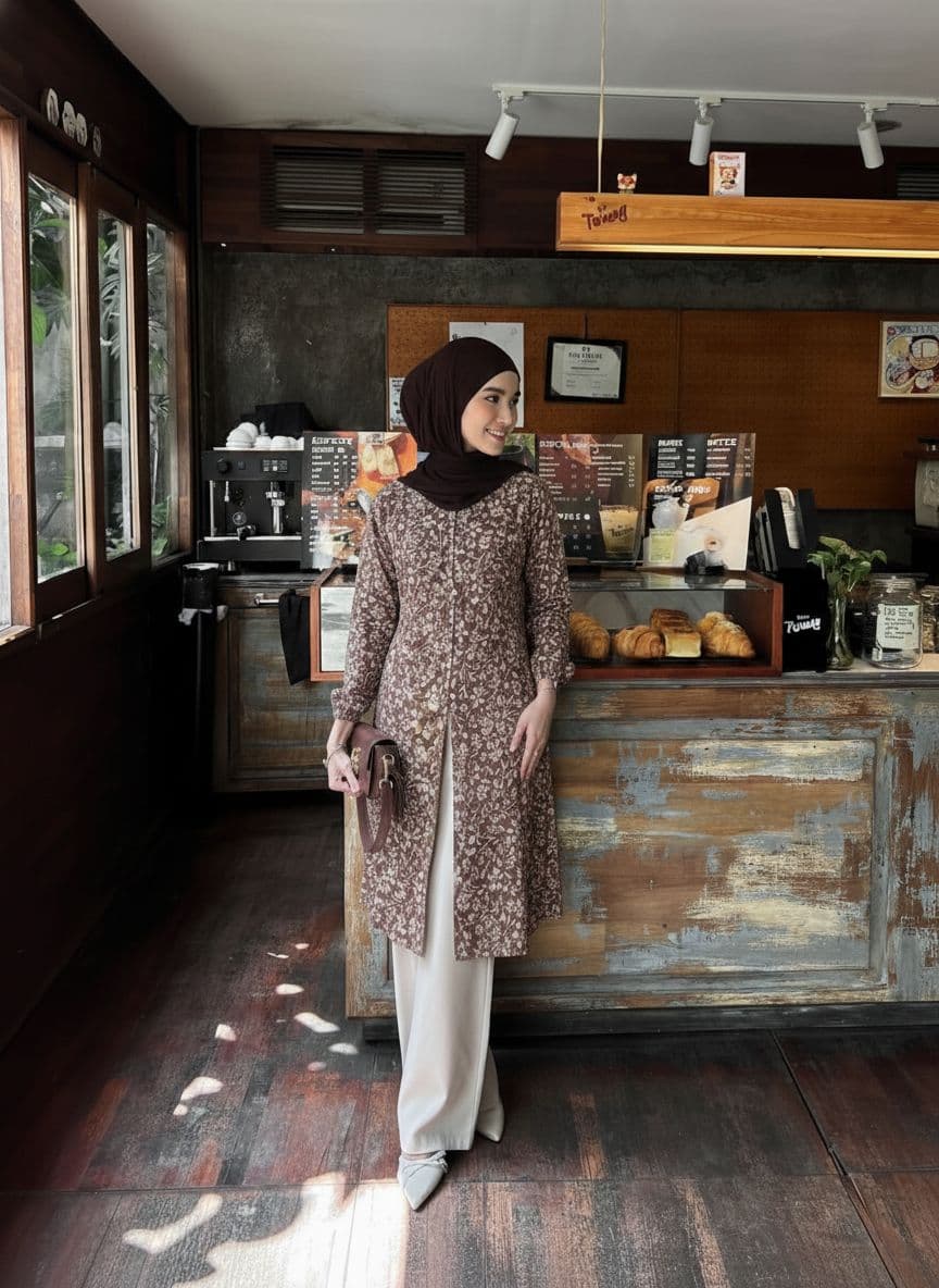PIAMOUR Tunik Raya Baju Kondangan Lebaran